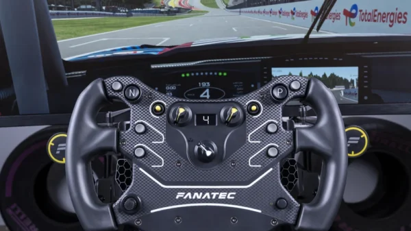 A Fanatec’s CSL Steering Wheel GT3 (copyright Fanatec)