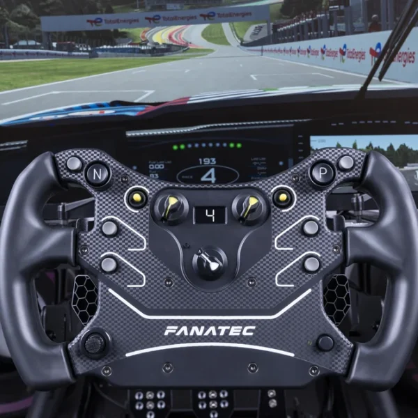 A Fanatec’s CSL Steering Wheel GT3 (copyright Fanatec)