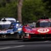 An Alpine LMH vs a Ferrari LMDh (copyright FIA WEC - DPPI)